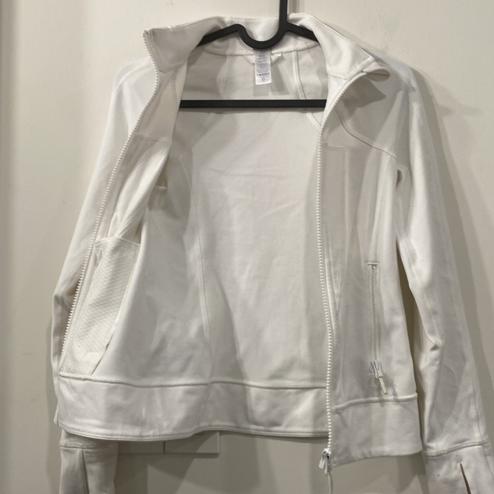 Lululemon Ivivva Girl Jacket white size 8 - Picture 11 of 11
